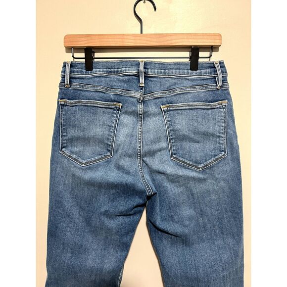 FRAME Le High Straight Sanded Seam Jean Rosemead Sand LHSTSS230 Size 30 - Picture 9 of 12